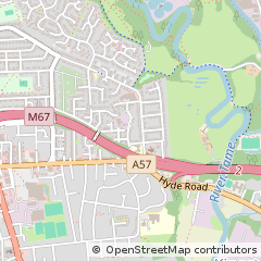 Map of Denton, Manchester