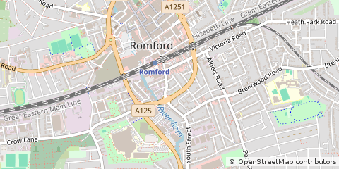 Map of Romford