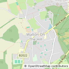 Map of Tadworth, Surrey