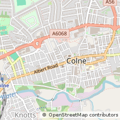 Map of Colne, Lancashire