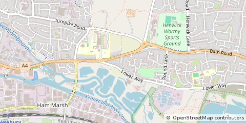 Map of Thatcham, Berkshire