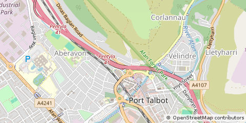 Map of Port Talbot