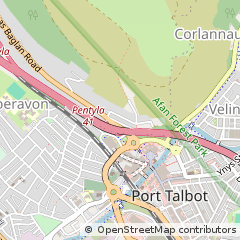Map of Port Talbot