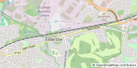 Map of Johnstone, Renfrewshire