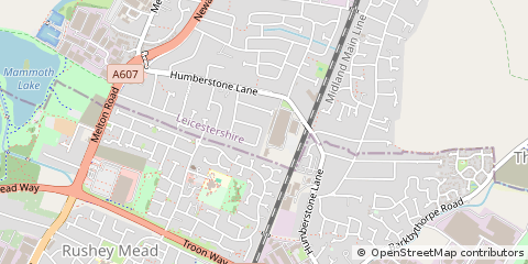 Map of Leicester