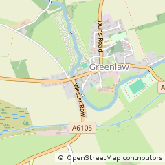Map of Duns, Berwickshire