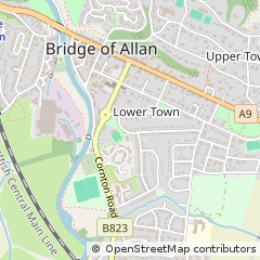 Map of Bridge of Allan, Stirlingshire