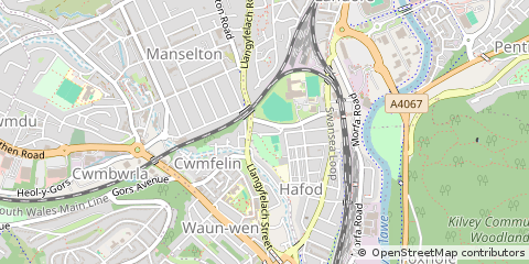 Map of Abertawe