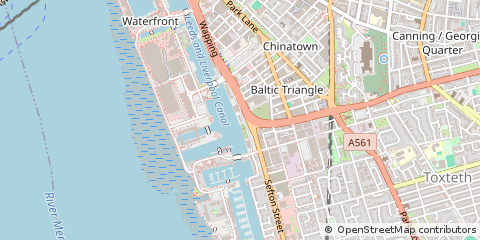Map of Liverpool, Merseyside