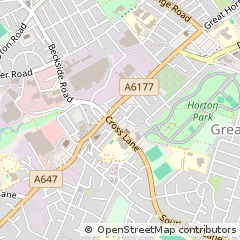 Map of Bradford, West Yorkshire