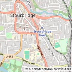 Map of Stourbridge, West Midlands