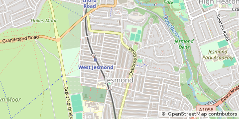 Map of Newcastle Upon Tyne