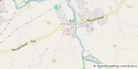 Map of Strabane, Co Tyrone