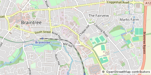 Map of Braintree, Essex