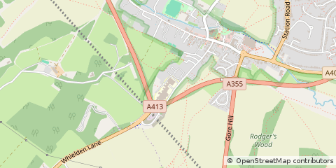 Map of Amersham, Buckinghamshire