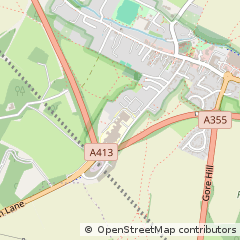 Map of Amersham, Buckinghamshire