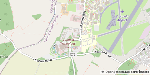 Map of Cranfield, Bedfordshire