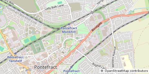 Map of Pontefract