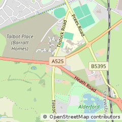 Map of Whitchurch, Shropshire