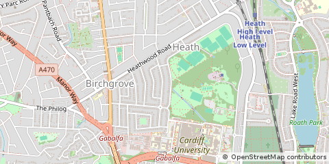 Map of Cardiff