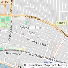 Map of Westcliff-on-SEA
