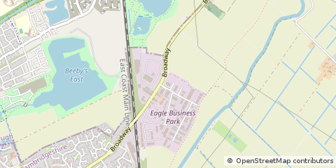 Map of Peterborough, Cambridgeshire