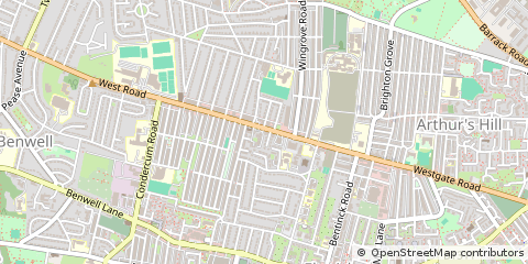Map of Newcastle Upon Tyne, Tyne & Wear