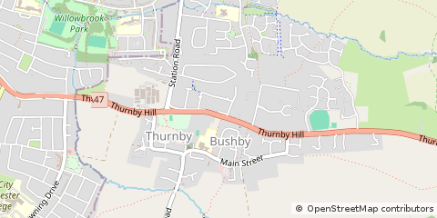 Map of Leicester, Leicestershire