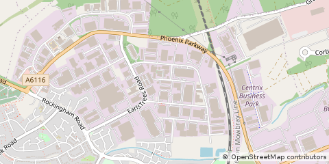 Map of Corby