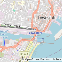 Map of Lowestoft, Suffolk