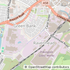 Map of ST. Helens, Merseyside