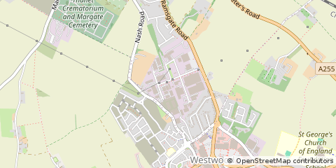 Map of Margate, Kent