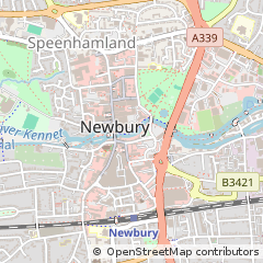 Map of Newbury, Berkshire