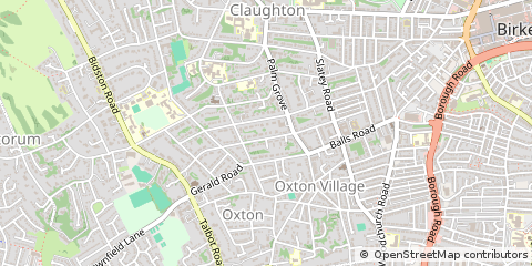 Map of Prenton, Merseyside