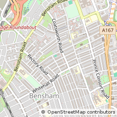 Map of Gateshead