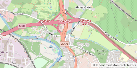 Map of Maidstone, Kent