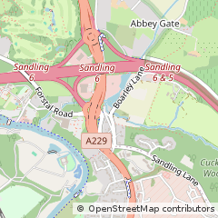 Map of Maidstone, Kent