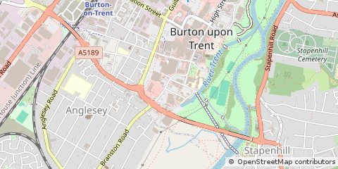 Map of Staffordshire
