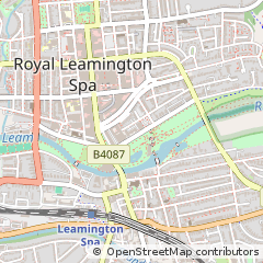 Map of Leamington SPA, Warwickshire