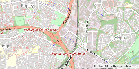 Map of Basingstoke, Hampshire