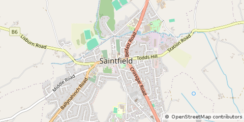 Map of Ballynahinch, County Down
