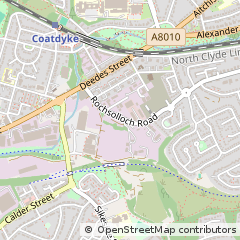 Map of Airdrie, Lanarkshire