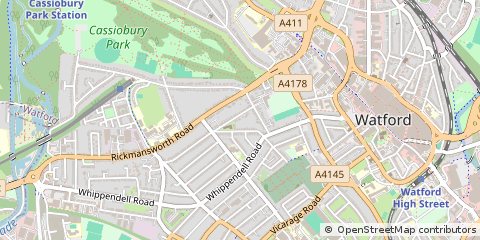 Map of Watford