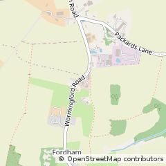 Map of Fordham, Essex