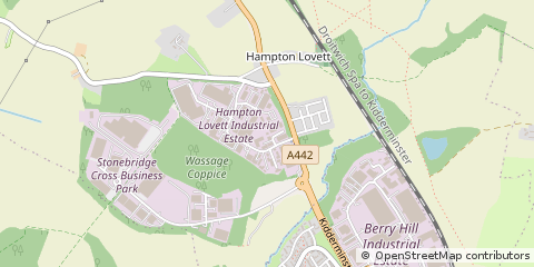 Map of Droitwich, Worcestershire