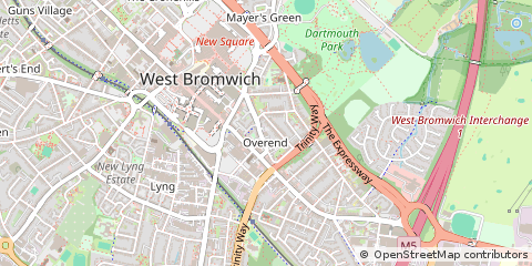 Map of West Bromwich