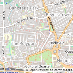 Map of Southampton, Hampshire