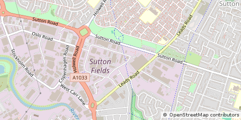 Map of Kingston Upon Hull, East Yorkshire