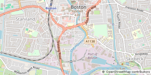 Map of Boston, Lincolnshire