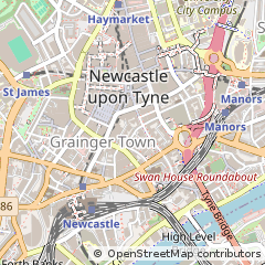 Map of Newcastle Upon Tyne